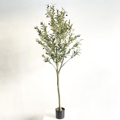 China Wholesale Minimalist China Fake Plants Large Large Decorative Outdoor Artificial Olive Trees Plants for sale