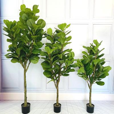 China Lyrata Eco-friendly Minimalist Decor Ficus Artificial Potted Plant Manufacturer Wholesale Home Garden Decor for sale