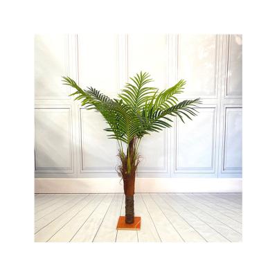 China Indoor Wholesale Plastic Green Plastic Palm Tree China Simulation Bonsai Decoration Bonsai Tree for sale