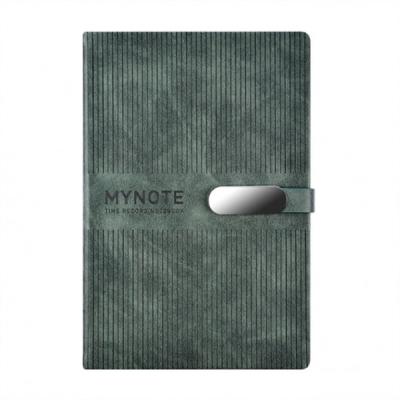 China Customiza A4 A5 Magnet Metal ClaspNotebook Online Wholesale Easy Enrolling Notepads Logo Printed Leather Journal Custom Made For Student Diary Gifts for sale