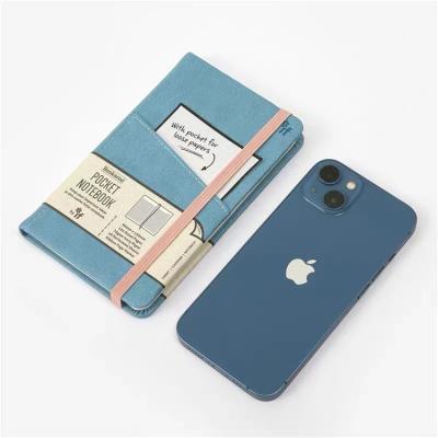 China A6 Easy Enrollment Small Size Portable Leather Cover LOGO Strap Design Free Notebook with Pen Insert for Gifts or Students for sale