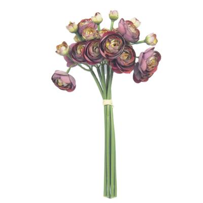 China Wedding Bridesmaid Multi Colors Faux Flower Arrangement Ranunculus Silk Flower Bouquets for sale