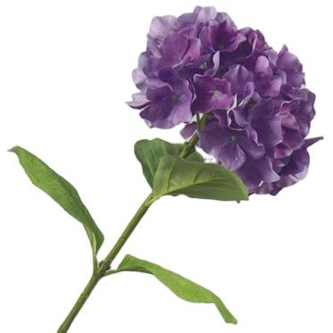 China High quality durable artificial flowers one stem hydrangea for home wedding decoration for sale