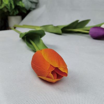 China Bridal Bouquets High Quality Artificial Silk Tulip Big With Long Stem Fake Flowers For Home Decoration for sale