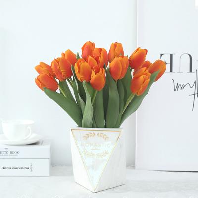 China Durable High Quality Cheap Wholesale Real Tulips Flores Porcelain Artificial Flowers Touch for sale