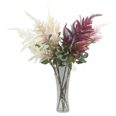 China wholesaler chinensis bridal plastic flower bouquets decoration artificial astilbe on sale for sale