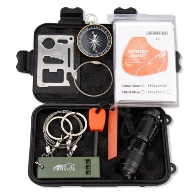 China Eco-friendly Emergency Survival Gear, Professional Emergency Kit, Outdoor Survival Kit For Hiking Earthquake Camping for sale