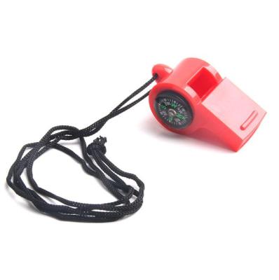 China 2 in 1 funcation factory supply direct compass 2 in 1 multifunctional plastic whistle plastic whistle whistle for sale