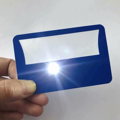 China Wonderful for promotional gift. New Led Flashlight Kit Magnifier With Light Credit Card Size Led Magnifier For Customized for sale