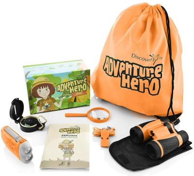 China Adventure Exploration Kit Plastic and Rubber Outdoor Kit for Children Explorer Kit Kids Camping Set 6 in 1 for sale