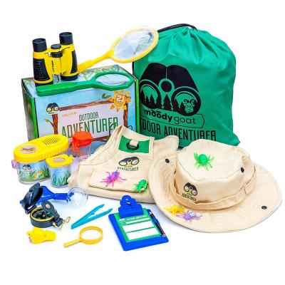 China Ability Exploring Developing Toy Adventure Kits Kids Adventure Kit with Washable Premium Backyard Safari Vest and Adventure Kit for sale