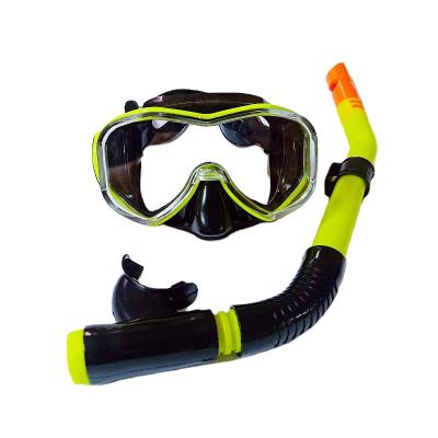 China New Big Frame Wide PC Lens 180 Sight Mask Snorkel Half Dry Suit Frog Mirror Diving Swimming Snorkeling Equipment for sale