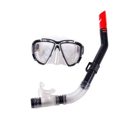 China 180 Wide View Amazon Freediving Spearfishing System Hot Upgraded Breathing Mask PVC Snorkel Tube Set for sale