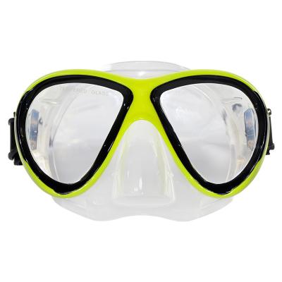 China 180 Wide View Factory Design Tempered Glass Lens Popular Free Dive Kids Diving Mask for sale