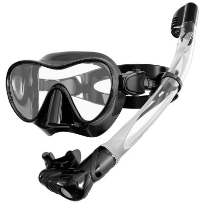 China Hot Selling 180 Wide View Scuba Diving Snorkel Mask Set Diving Equipment for sale