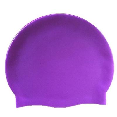 China Factory Comfortable OEM Customized Printed Logo Brand Suitable Seamless Silicone Cap Swimming for sale