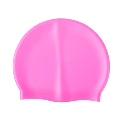 China China factory comfortable color printing custom curly hair silicone swim cap for swimming for sale