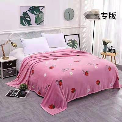 China PORTABLE Super Soft Nap Blanket Large Size 280g Flannel Throw Blanket 200X230cm Double Throw Blanket for sale