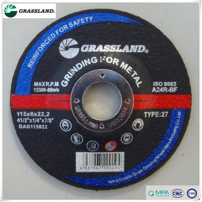 China Grinding Metal Polishing Stainless Steel EN12413 4 Inch Resin Grinding Wheel for sale