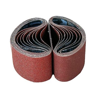 China Industry Shape E Abrasive Refractory Backer Coated Abrasive Cloth Sanding Belt With Aluminum Oxide Abrasives for sale