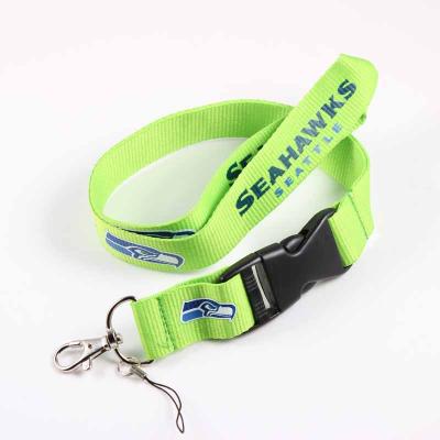 China Good Quality NFL Logo Neck Lanyard Custom Decoration Lanyard Football Team Detachable Nylon Strap Lanyards in stock for sale