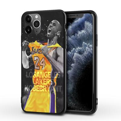 China Best of NBA Heross Kobe Bryant Lucky Number 24 Big Phone Case Protective Souvenir Gift for iphone 11 pro max for sale