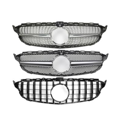 China ABS c63 C180 C200 C260 C300 c350 w205 front grill car radiator grill GT amg diamond for Mercedes-Benz for sale