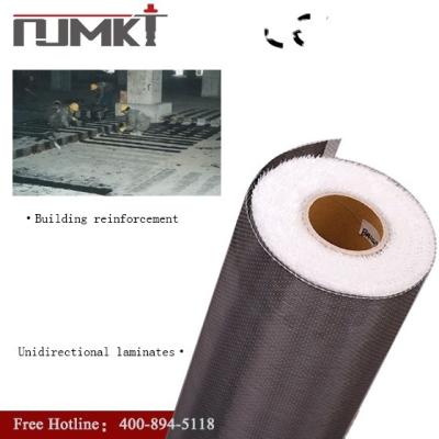 China Abrasion Resistant Carbon Fiber Wrap Fabric 200 Gsm 3400GPA Unidirectional Fabric for sale