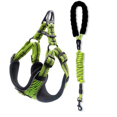 China Pet No Outwear No Pull Dog Harness Adjustable Breathable Reflective Lightweight Front Clip Soft Mesh Pet Vest Harness for sale