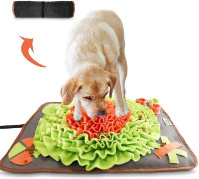 China Sustainable Smell Washable Training Blanket Pet Feed Sniffle Mat Slow Foraging Dog Mat for sale