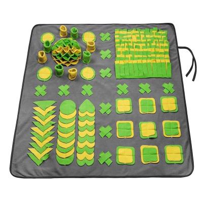 China Sustainable Pet Sniff Mat Slow Eat Protection Dog Sniff Mat Smell Training Mat for sale