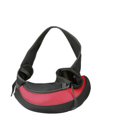 China Breathable Mesh Travel Safe Sling Bag Dog Sling Carrier Breathable Carrier For Dogs Cats for sale