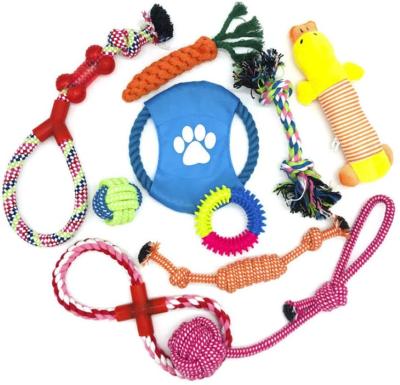 China At Release Pressure Dog Rope Toys For Pet Chewers Dog Aggressive Squeaky Toy For Medium Small Dog-Puppy Molar Bit for sale