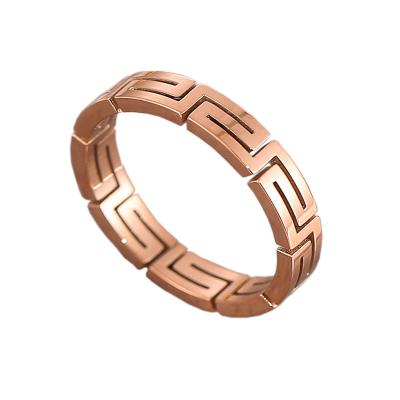 China Vintage Factory Simple Rings Stainless Steel Jewelry Wholesale High Quality Unisex Fashionable Material Rings For Women Men for sale