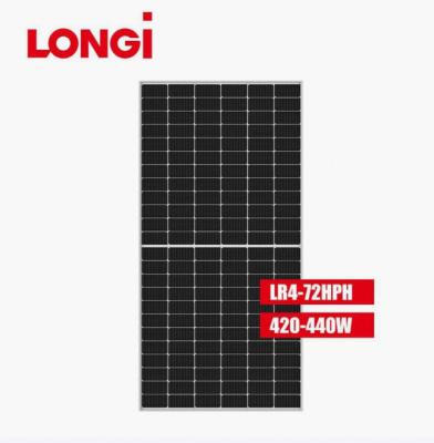 China Monocrystaline Silicon Longi_solar_panel 430w 435w 440wp perc half cell lr4-72hph for sale