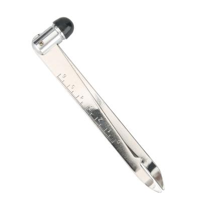 China Multifunctional Small Size Stainless Steel Percussion Hammer Stainless Neuropathy Hammer Percussion Reflex Hammer With Ruler Scale for sale