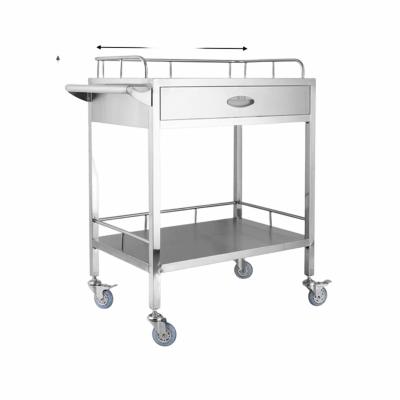 China Modern manufacturers wholesale stainless steel medicine trolley dispensing cart with drawer dispensing cabinet for sale