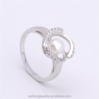 China 925 Sterling Silver Jewelry Rings Italian Costume Jewelry 925 Sterling Silver Pearl Cage Rings Cool Water Pearls Ring Whites for sale