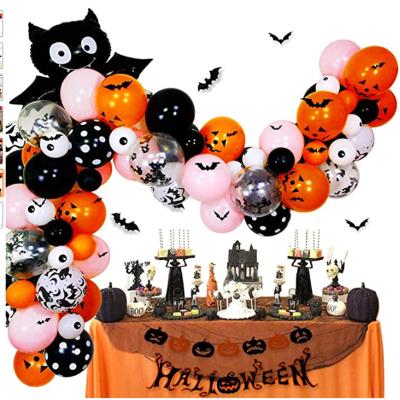 China Promotional Toy Amazon Bat Foil Balloons Halloween Eye Balloon Garland For Halloween Party Decoration for sale