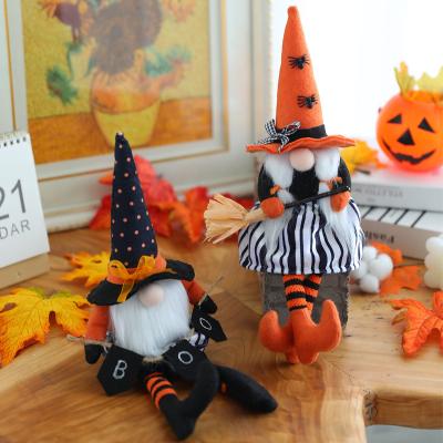 China New Halloween Decoration 2022 Halloween Decoration Long Hat Long Leg Gnomes Faceless Doll Ghost Festival Goblin Gnomes Doll for sale