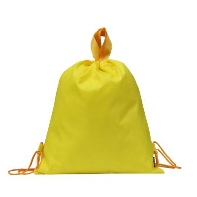 China Fashional Eco - Friendly Reusable Black Non Woven Drawstring Shoe Bag With PVC Window for sale