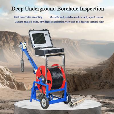 China 150M 200M 300M 500M  Borehole Downhole Water Well Inspection Camera Video Recording Camera for sale