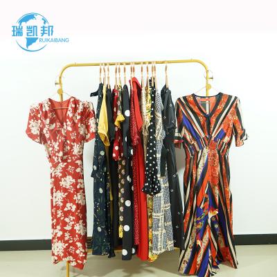 China Polyester/Cotton Used Clothes Korea Used Clothes Summer Ladies Dress for sale