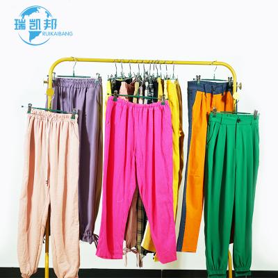 China Polyester/Cotton Blended Wholesale Packing Used Clothes, Cotton Casual Pants for sale