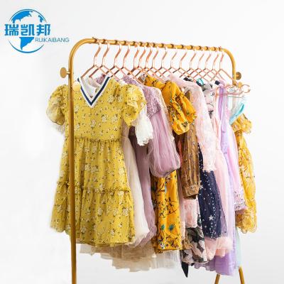 China second hand clothes clothing used children clothes children dress R-708 for sale