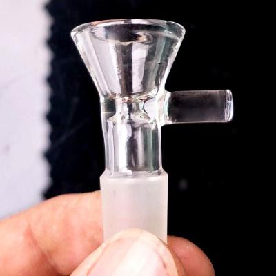 China Minimalist Chinese Sales Site 14MM Borosilicate Glass Converter Screen Pipe Accessories Smoking Glass Bowl Price for sale