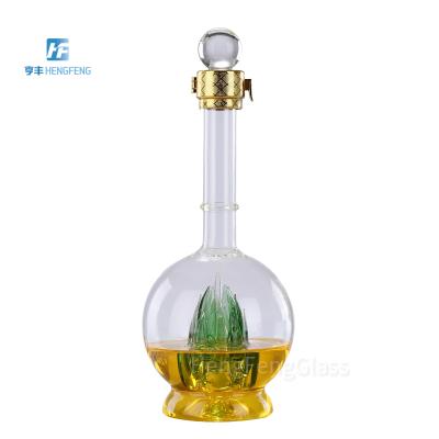 China Gift & Craft Buying Online China Glassware Packaging Transparent Empty Custom Glass Bottles For Liquor 750ml for sale