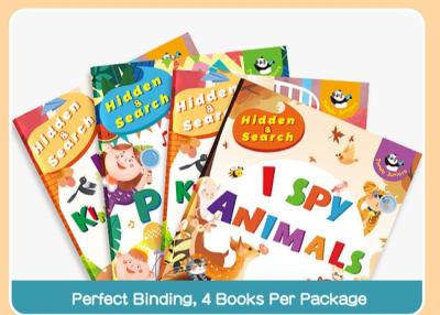 China Spy Animals Garden Party Kindergarten Activity Work Books For Kids Learning for sale