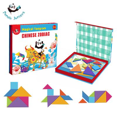 China 3D Jigsaw Tangram Puzzle Game Montessori Educational Toys Parent Child Interaction for sale