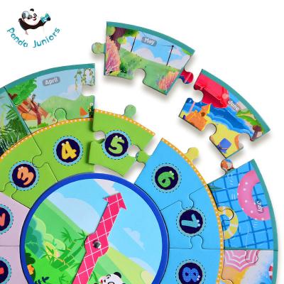 China Clock Teaching Baby Jigsaw Puzzles for sale